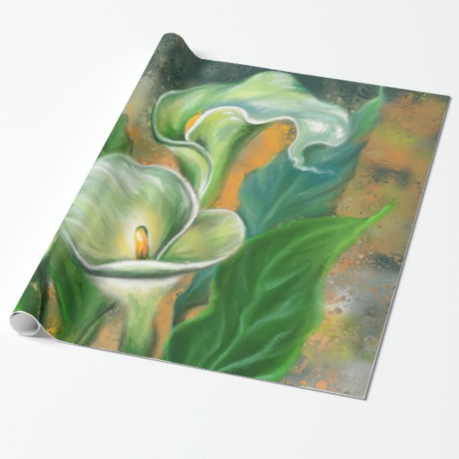 Papel De Presente Calla Lily Wrapper Paper (Desenrolado)