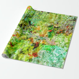 Papel De Presente Calming yellow abstract Wrapping Paper,Calming 