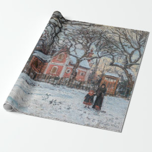 Papel De Presente Camille Pissarro - Castanheiros em Louveciennes