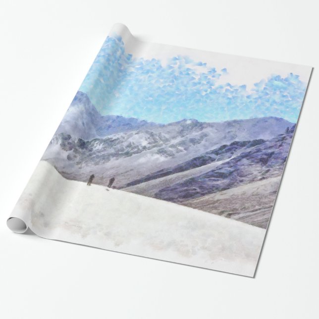 Papel De Presente Caminhada à parte superior (Desenrolado)