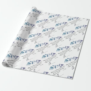 Papel De Presente Caminhando pelas montanhas O Universo sussurra Bem