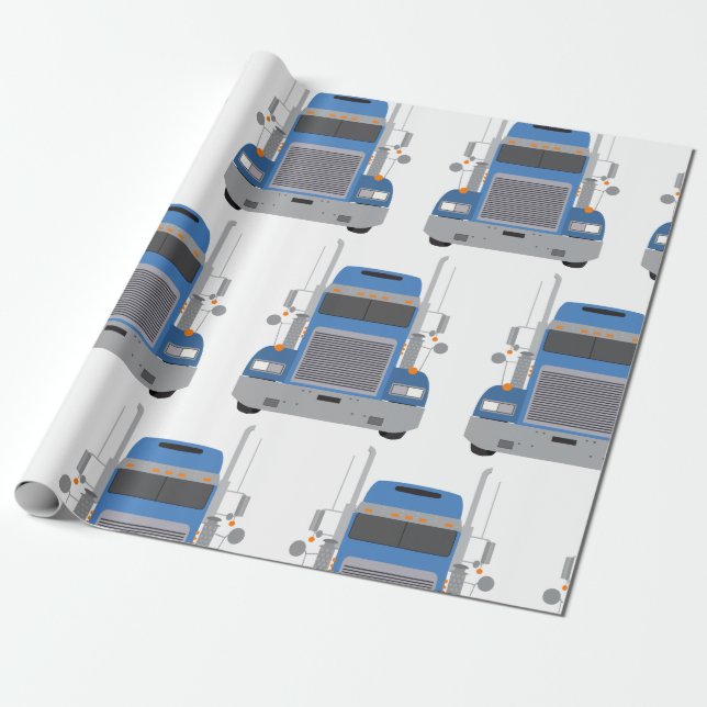 Papel De Presente Caminhão Grande (Desenrolado)