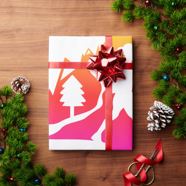 Papel De Presente Caminho ou Trekking (Presente de Natal)