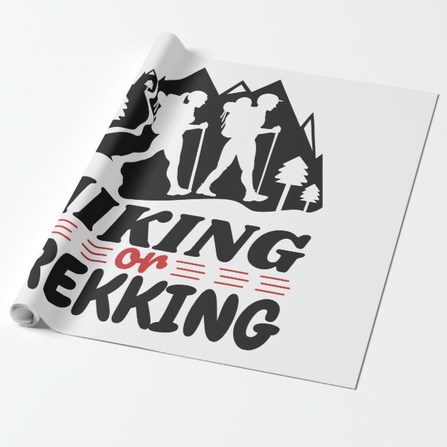 Papel De Presente Caminho ou Trekking (Desenrolado)