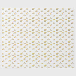 Papel De Presente Caminhões de Construção de Aniversário Presente de