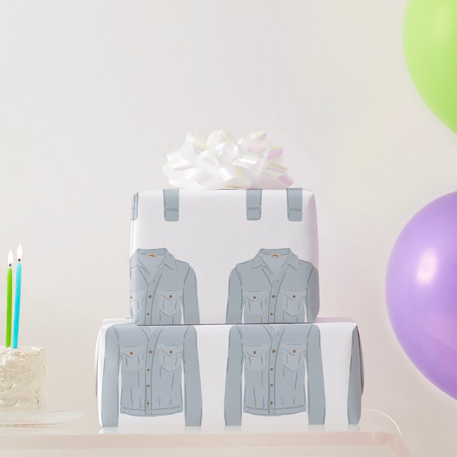 Papel De Presente Camisa Azul Claro (Criador carregado)