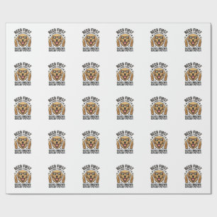 Papel De Presente Camisa Cerveja Golden Retriever Roupa engraçada pa