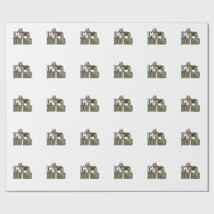 Papel De Presente Camisa com Desenho de Gravação de Terrier para Pai