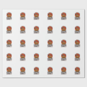 Papel De Presente Camisa de Abóbora Vintage Halloween Horror Night D