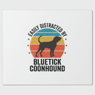 Papel De Presente Camisa de amante de cão vintage Bluetick Coonhound