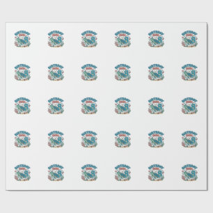 Papel De Presente Camisa de Aniversário de Tartaruga Marinha Menina 