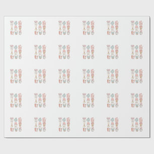 Papel De Presente Camisa de Assistente Dentária da Páscoa Bunny Dent