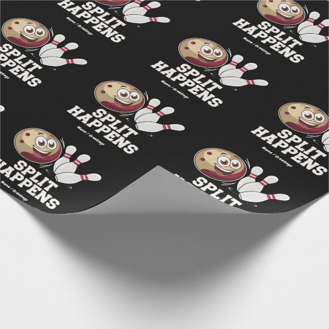 Papel De Presente Camisa de boliche para Homens e Mulheres Acontece  (Ponta)