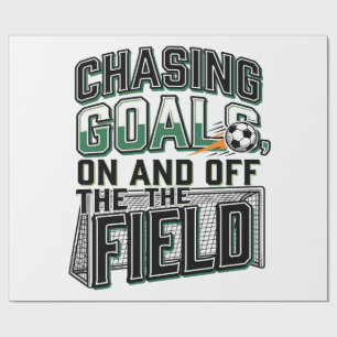 Papel De Presente Camisa de Campo Vintage de Futebol Chasing Goals D