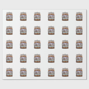 Papel De Presente Camisa de Citação de Halloween Abóbora Batata Anti