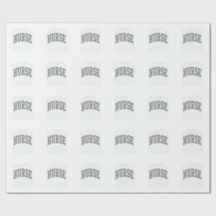 Papel De Presente Camisa de Enfermeira com Letras de Universidade Fl