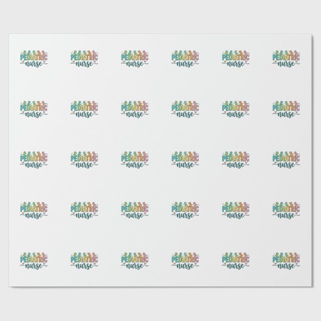 Papel De Presente Camisa de Enfermeira Pediátrica com Dinossauro Est (Aberto)