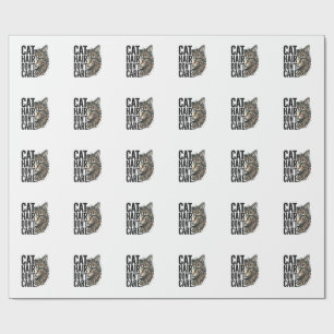 Papel De Presente Camisa de Gato com Gravação Vintage Não Me Importo