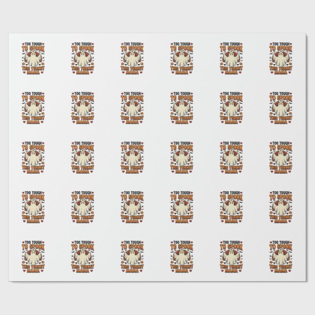 Papel De Presente Camisa de Halloween da Mamãe Peru com Fantasma de  (Aberto)