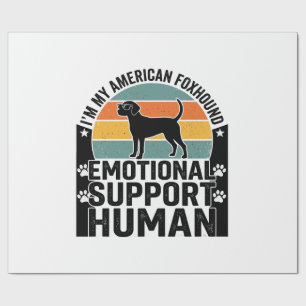 Papel De Presente Camisa de Humano de Suporte Emocional American Fox