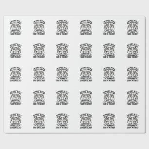 Papel De Presente Camisa de Humor Bulldog Citação Engraçada de Cacho