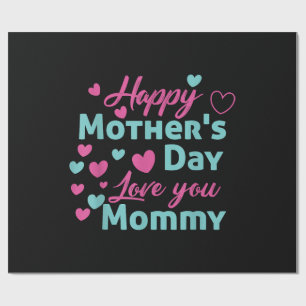 Papel De Presente Camisa de Mamãe feliz dia de as mães para as crian
