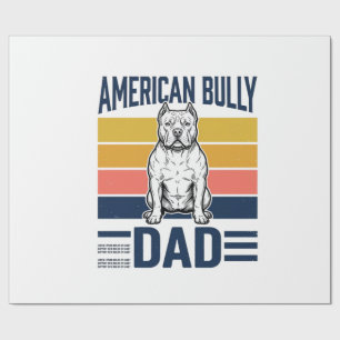 Papel De Presente Camisa de Pai de American Bully Vintage Amante de 