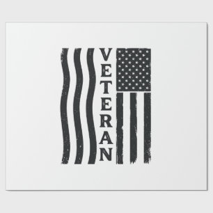 Papel De Presente Camisa de Vetor Vintage da Bandeira Americana_