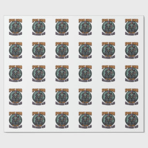 Papel De Presente Camisa de Zumbi de Halloween Divertida Esquadrão A