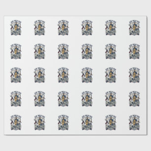 Papel De Presente Camisa do Dia dos Pais Pergunte ao seu Pai Ele con