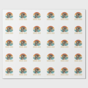 Papel De Presente Camisa do pôr do sol retrô com gravação vintage de