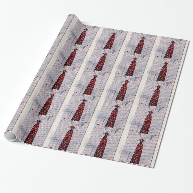 Papel De Presente Camisa e gravata de seta dos anos 40 (Desenrolado)