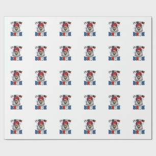 Papel De Presente Camisa engraçada do 4 de julho Águia Bruh Patrióti