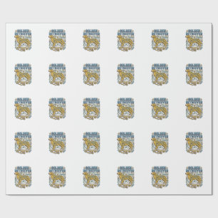 Papel De Presente Camisa Golden Retriever Com Arte Vintage De Amante