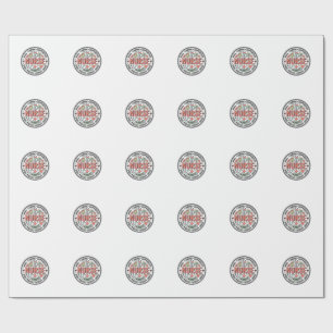Papel De Presente Camisa Médica Floral de Apreciação de Enfermeira V
