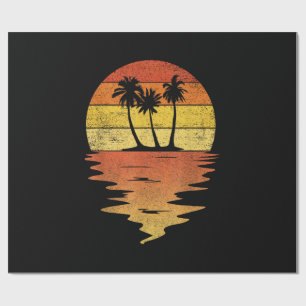 Papel De Presente Camisa Palmeiras Retrô Pôr do Sol 70s Vintage Palm