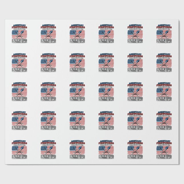 Papel De Presente Camisa Patriótica Engraçada de Diretor Adjunto de  (Aberto)