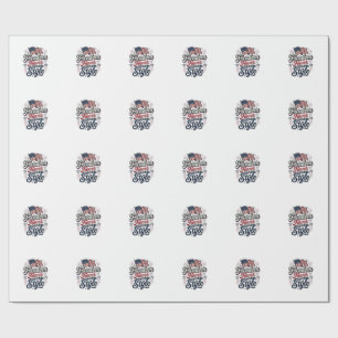 Papel De Presente Camisa Patriótica Liberdade Nunca Sai De Moda De