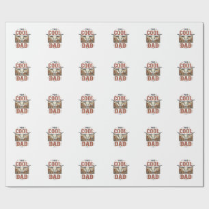 Papel De Presente Camisa Vintage de Caveira de Longhorn Ocidental do