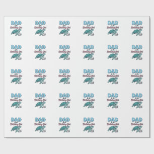 Papel De Presente Camisa Vintage de Tartaruga Marinha Pai da Garota