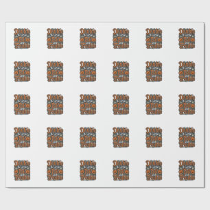 Papel De Presente Camisa Vintage Double Toil Trouble de Halloween De