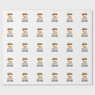 Papel De Presente Camisa Welsh Corgi Glitter Funny Dog Lover