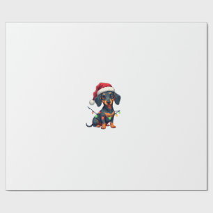Papel De Presente Camisas de Natal de árvore de cães Dachshund Prese