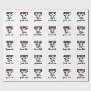 Papel De Presente Camisas Engraçadas de Bezerros Vão Odiar Camisa Vi