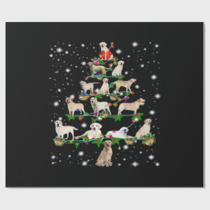 Papel De Presente Camiseta Clássica de Árvore de Natal do Labrador R
