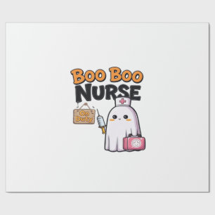 Papel De Presente Camiseta Clássica Enfermeira Boo Boo de Plantão