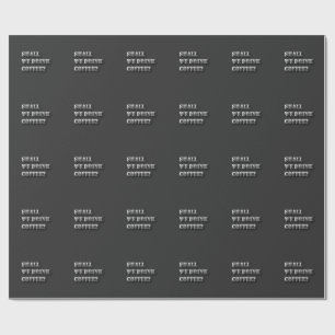 Papel De Presente Camiseta Com Texto Sombrio Divertido 'Devemos Bebe