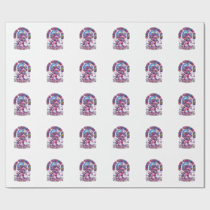 Papel De Presente Camiseta Comercial do Unicorn Disco Unicorn Club G