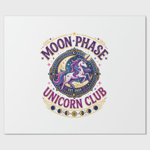 Papel De Presente Camiseta Comercial do Unicórnio Clube da Fase Luna