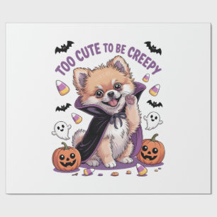 Papel De Presente Camiseta Corgi Cachorro Halloween Engraçado Muito